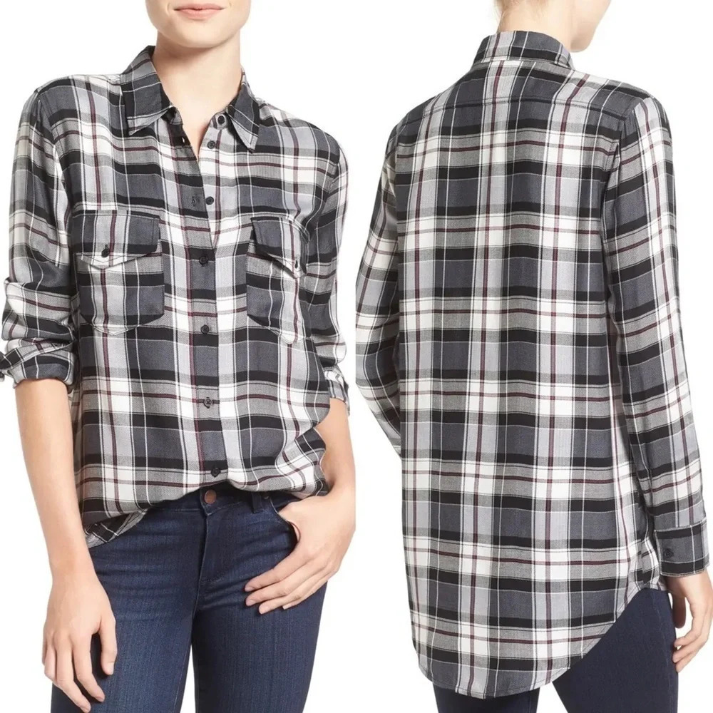 Cupcakes & Cashmere • ‘Cruz’ Plaid Shirt
